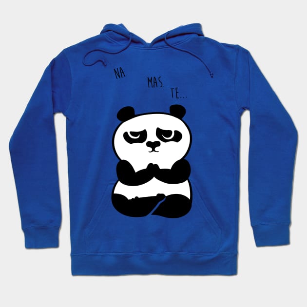 Namaste Panda Hoodie by huebucket